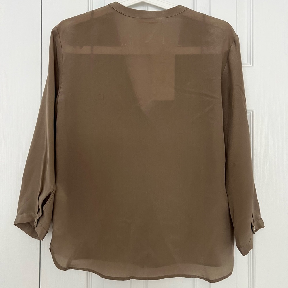 Zara Women’s Brown Silk Top - Picture 3 of 7